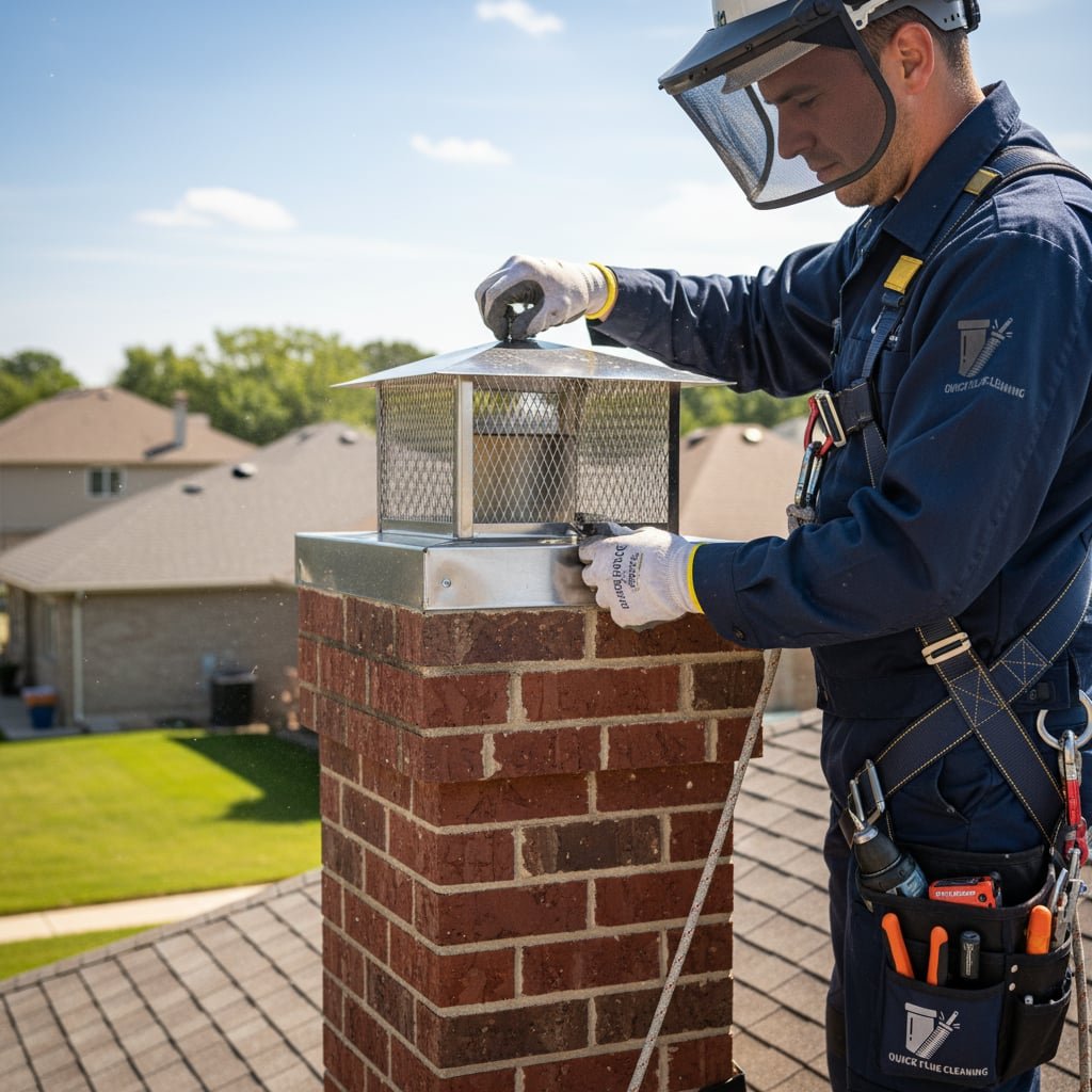 Dallas Chimney Cap Installation